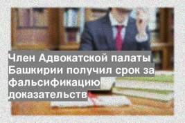Член Адвокатской палаты Башкирии получил срок за фальсификацию доказательств