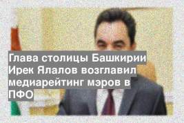 Глава столицы Башкирии Ирек Ялалов возглавил медиарейтинг мэров в ПФО