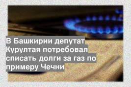 В Башкирии депутат Курултая потребовал списать долги за газ по примеру Чечни