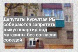 Депутаты Курултая РБ собираются запретить выкуп квартир под магазины без согласия соседей