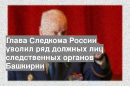 Глава Следкома России уволил ряд должных лиц следственных органов Башкирии