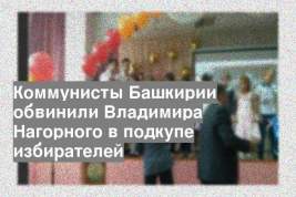 Коммунисты Башкирии обвинили Владимира Нагорного в подкупе избирателей