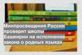Минпросвещения России проверит школы Башкирии на исполнение закона о родных языках