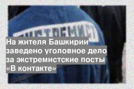 На жителя Башкирии заведено уголовное дело за экстремистские посты «В контакте»