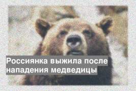 Россиянка выжила после нападения медведицы