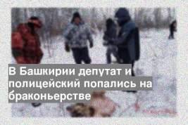 В Башкирии депутат и полицейский попались на браконьерстве