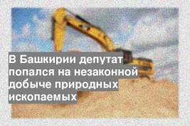 В Башкирии депутат попался на незаконной добыче природных ископаемых