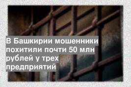 В Башкирии мошенники похитили почти 50 млн рублей у трех предприятий