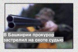 В Башкирии прокурор застрелил на охоте судью