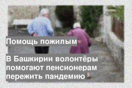 В Башкирии волонтёры помогают пенсионерам пережить пандемию