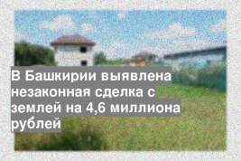 В Башкирии выявлена незаконная сделка с землей на 4,6 миллиона рублей