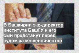 В Башкирии экс-директор института БашГУ и его сын предстанут перед судом за мошенничество