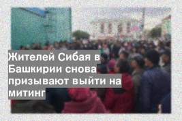 Жителей Сибая в Башкирии снова призывают выйти на митинг